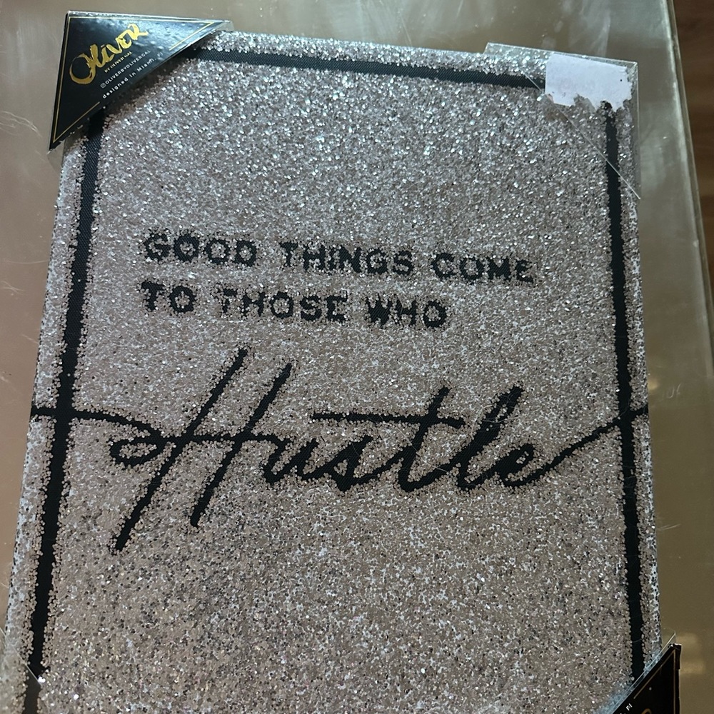 Glitter sparkling canvas wall art